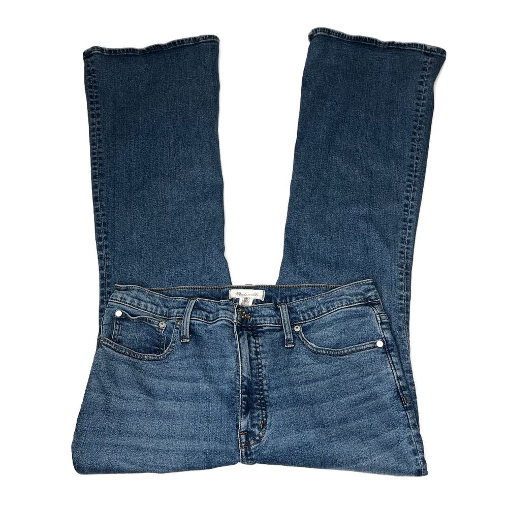 Madewell 11" High Rise Skinny Flare Jeans Fairson Wash size 32 - Picture 9 of 16